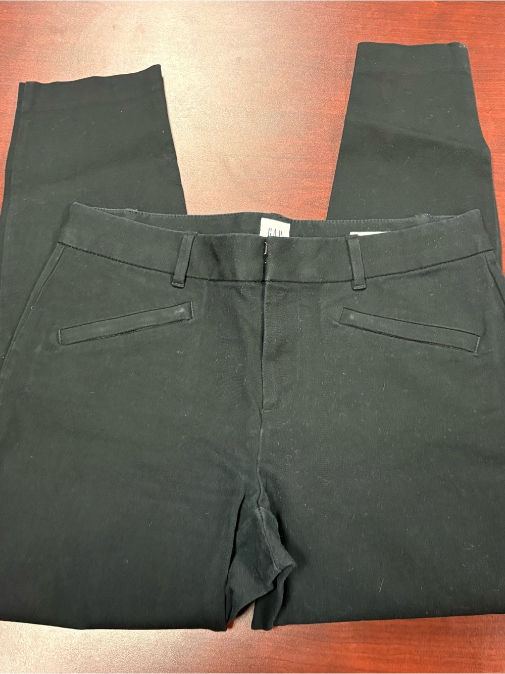 GAP Black Tailored Ponte Trousers 8 Curvy Slim Fit Dress Pants